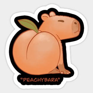 Peachybara Sticker